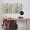 Stupell Industries Blue & Rustic Gold Composition 2pc Canvas Wall Art Set Design by Justin Turner
